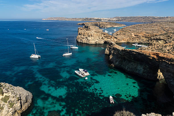istock Blue Lagoon gets its name from the sea 544685982