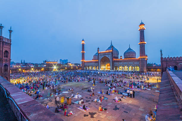 jama masjid - lucknow foto e immagini stock