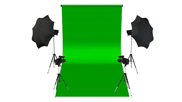 istock Photo / Video Studio with Green Screen and Light Equipment 544715798