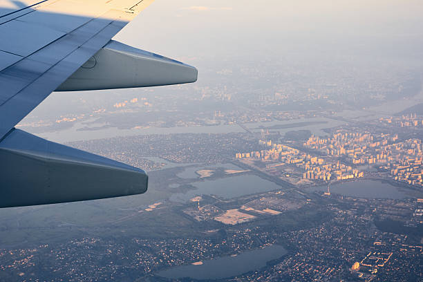 istock View of sky and clouds from a plane 544719786