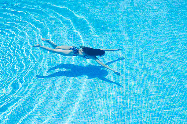 istock Young Women is Swimming in the Pool 544720344