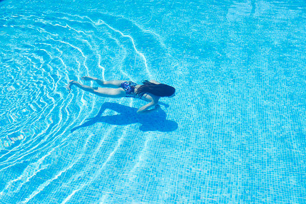 istock Young Women is Swimming in the Pool 544720434