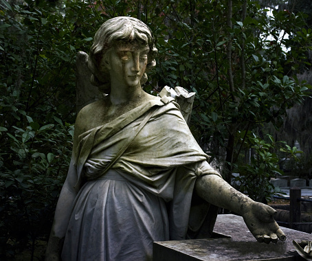 Angel Statue in Bonaventure Cemetery in Savannah, Georgia