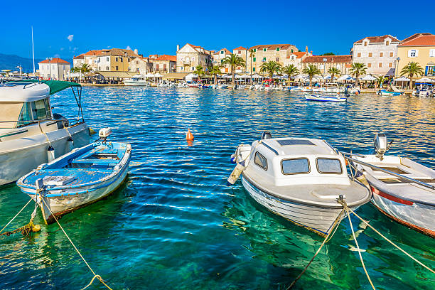 istock Supetar Brac coastline promenade. 544721312