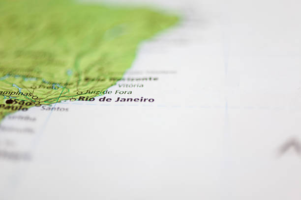 istock Nations: Map of South American countries. Focus on Brazil. 544731064