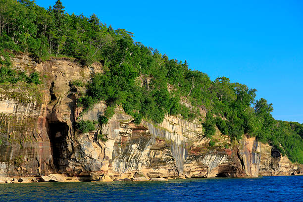 Pictured rocks in Upper Peninsula of Michigan