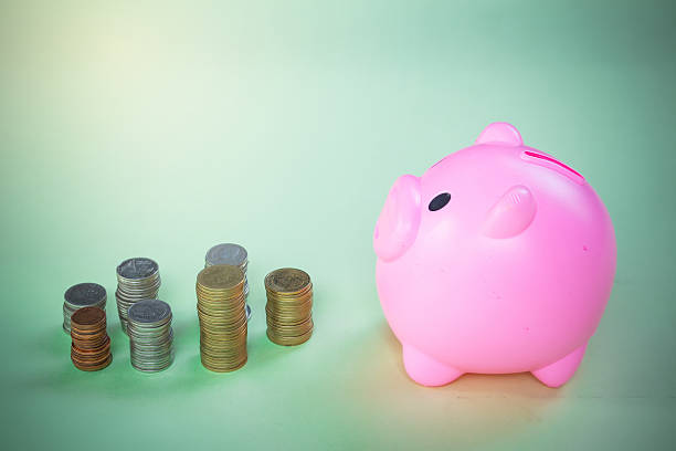 istock Pink Piggy bank 544734402