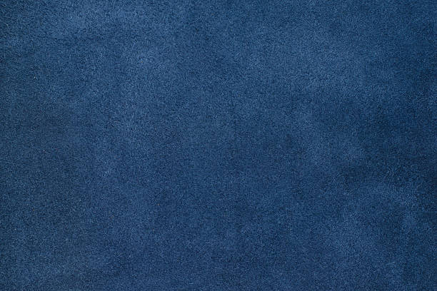 istock Close up blue color crumpled leather texture background 544735470
