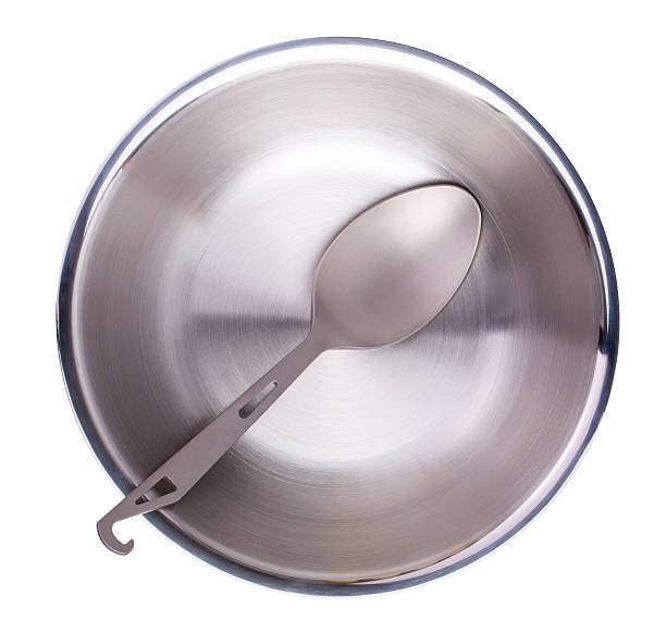 istock Titan spoon and a steel bowl isolated 544740432