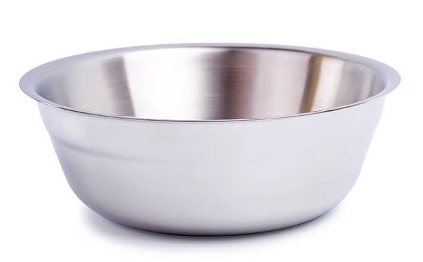 istock Steel bowl with a double bottom is isolated 544740512