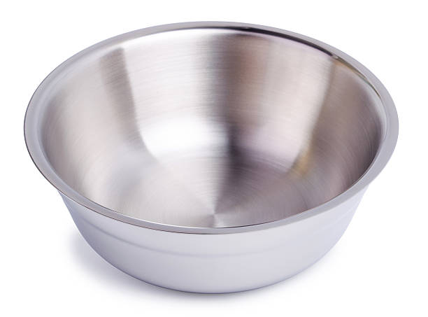 istock Steel bowl with a double bottom is isolated 544740532