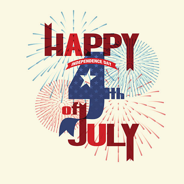 Fourth of July vector art illustration