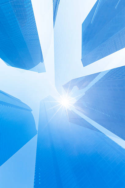 istock Double Exposure of Modern Office Buildings 544742826