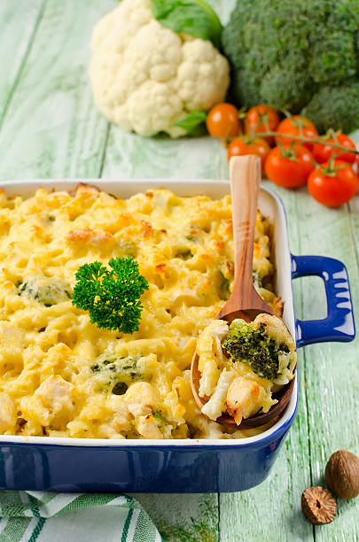 istock Casserole with pasta, chicken and broccoli 544743064