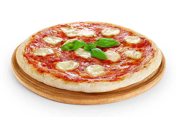 istock Pizza Margherita isolated on white background. 544743794