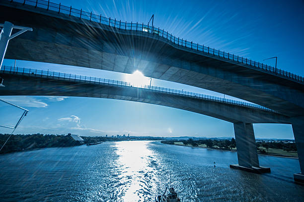 istock Cruise departure Brisbane under the Gateway Bridge 544745302