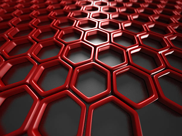 istock Red Abstract Technology Hi-Tech Futuristic Background 544751980