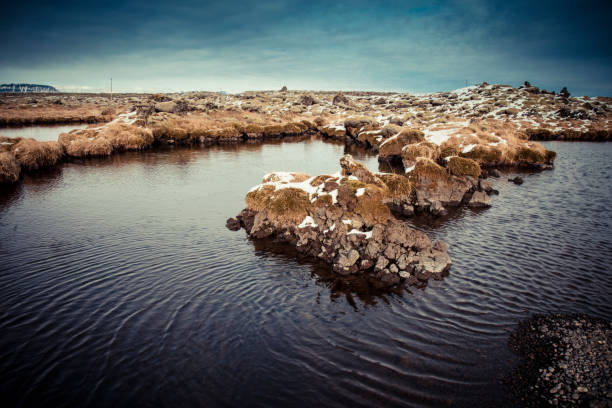 Iceland mountains and river/lakes