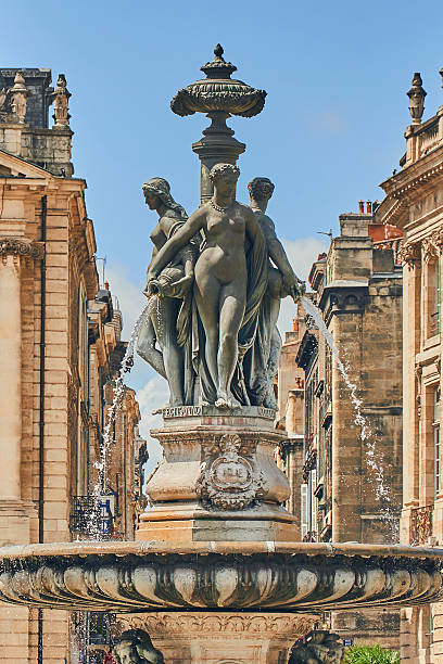 Fountain in Bordeaux's Place de la Bourse