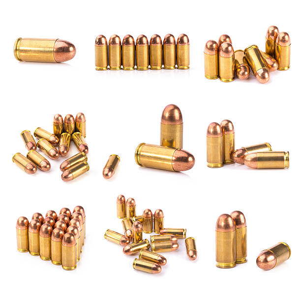 istock 9mm bullet for a gun isolated on white background 544795458