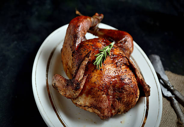 istock grilled chicken on a oval dish with rosemary 544795672