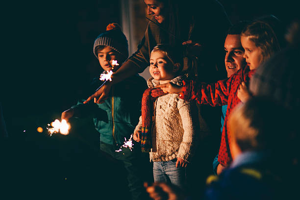 istock Family Gathering on Bonfire Night 544795814