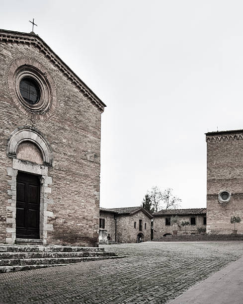 istock Santi Giusti and Clemente church in San Gimignano 544796070