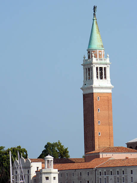 San Giorgio island tower, Venice stock photo