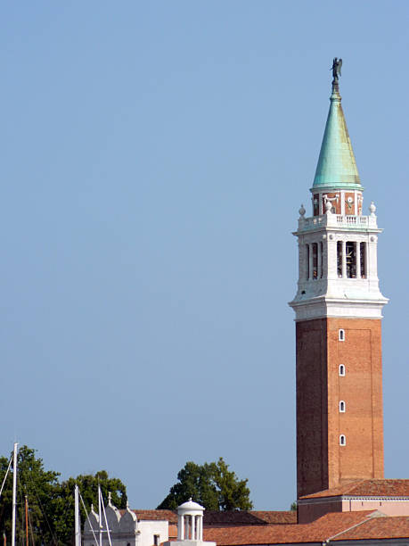 San Giorgio island tower, Venice stock photo