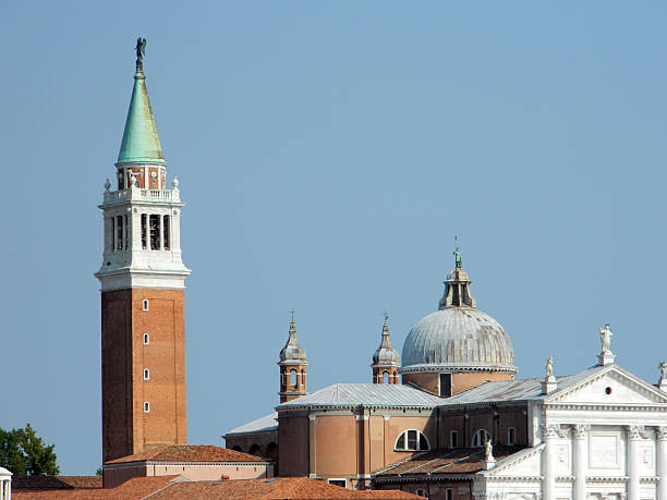 San Giorgio island tower, Venice stock photo