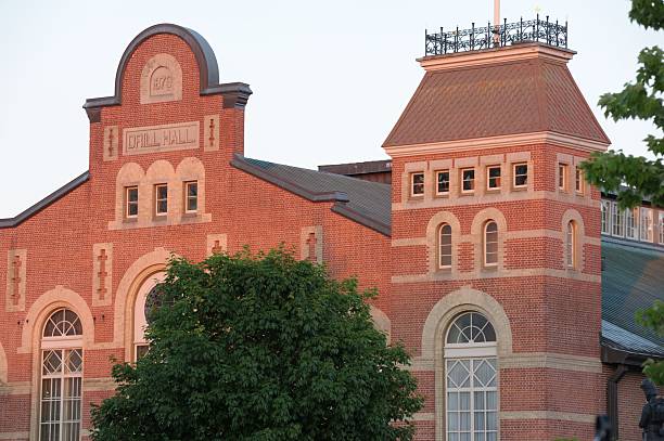 istock Drill Hall- Amoury Building At Dusk 544798176
