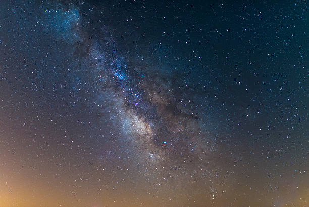 istock Milky Way. Beautiful summer night sky with stars. Background. 544799094
