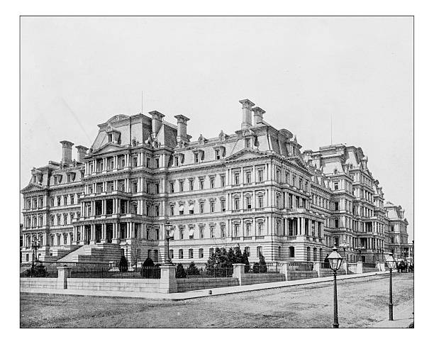 istock Antique photograph of Eisenhower Executive Office Building(Washington,D.C.,USA)-19th century 544799622
