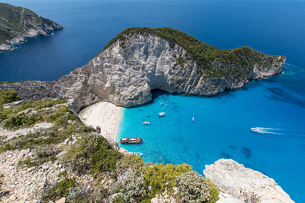 istock Navagio Beach, Zakynhtos, Greece 544801772