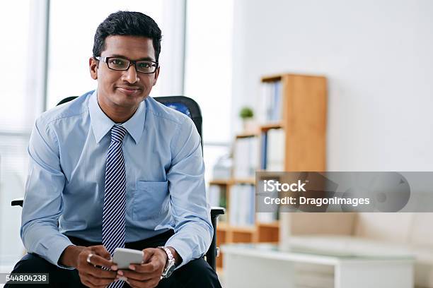 Businessman With Smartphone Stock Photo - Download Image Now - Culture of India, Businessman, Asian and Indian Ethnicities