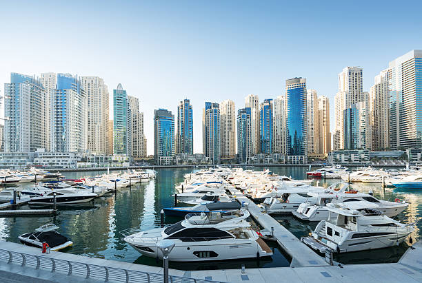 istock Dubai Marina at sunset, United Arab Emirates 544807652