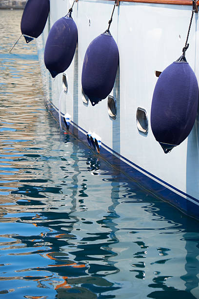 istock A Fender hanging on the yacht board. Malta. 544808860
