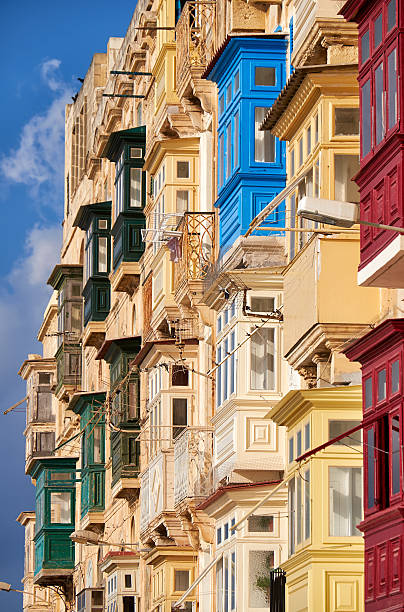 istock A traditional Maltese style balconies. Valletta. 544809202