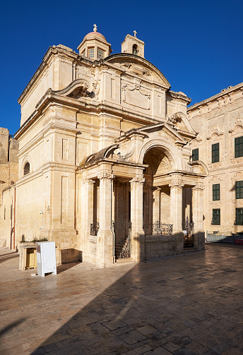 The Roman Catholic Church of St Catherine of Italy situated in Valletta, Malta