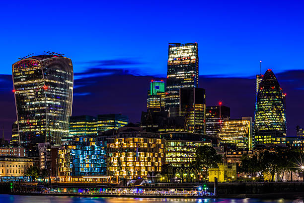 istock Financial District of London at Night 544811966