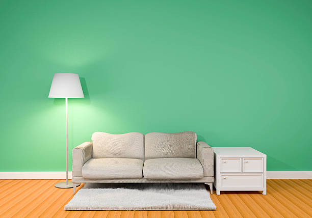 istock sofa and table modern and in room of a background wall 544812296