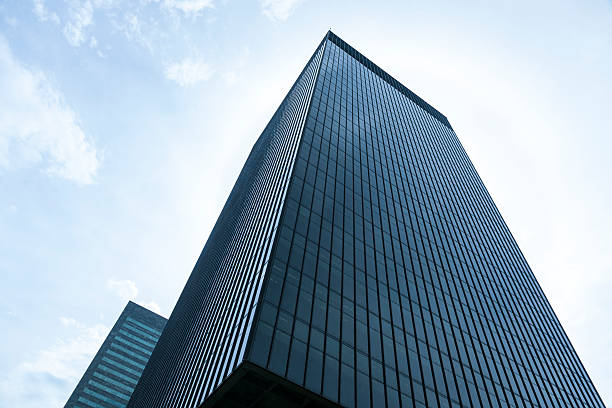 distretto di downtown centro a rio de janeiro - glass facade copy space skyscraper foto e immagini stock