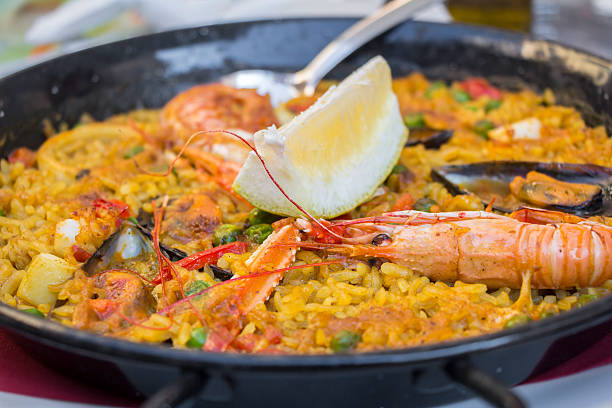 istock Paella traditional Spanish food 544816420