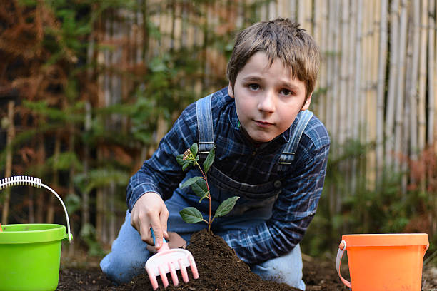 istock Planting a Tree to Improve the Climate Change 544962186