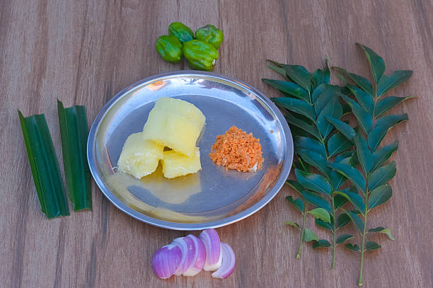 istock Cassava Or Manioc With Onion & Coconut Sambol 544963786