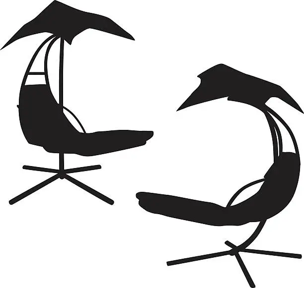 Vector illustration of Summer Long Chairs