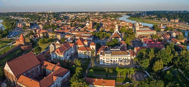 istock Aerial image of Kaunas city, Lithuania 544965766