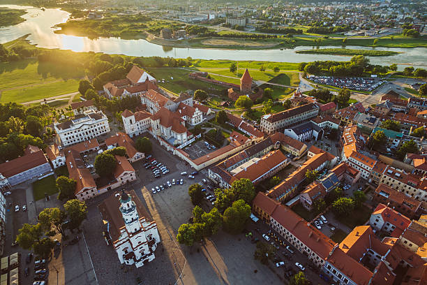 istock Aerial image of Kaunas city, Lithuania 544966218