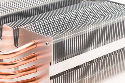 Modern Radiator Cooling System Radiator Cooling System For A Powerful Processor Stock Photo - Download ...