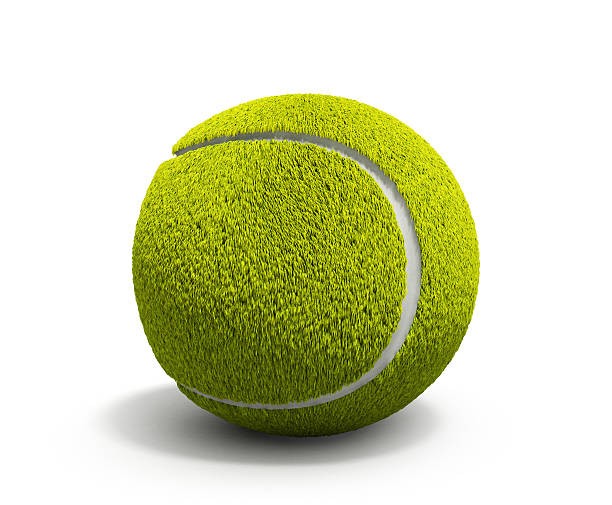 istock Tennis ball 3d render on white background 544967256
